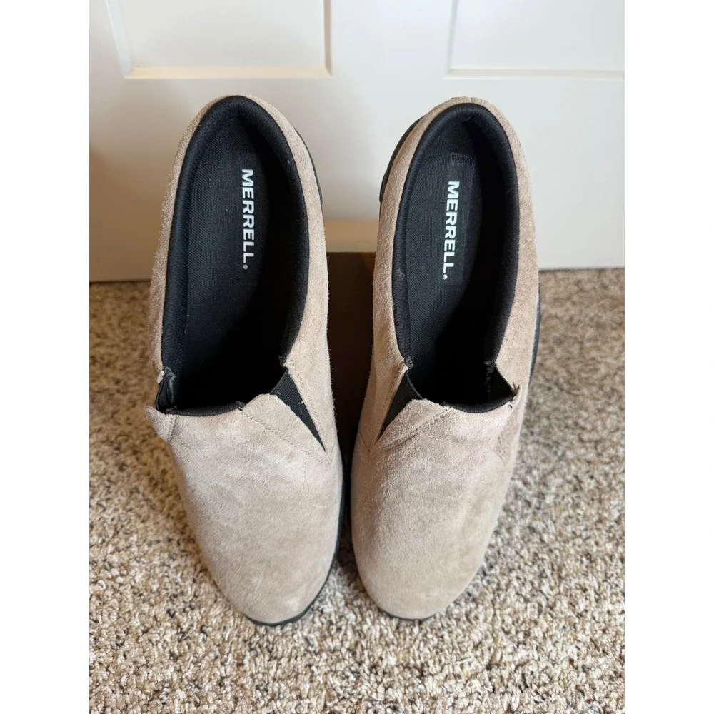 Merrell Encore Gust 2 Mens Tan Suede Slip On Mules Shoes Sixe 13